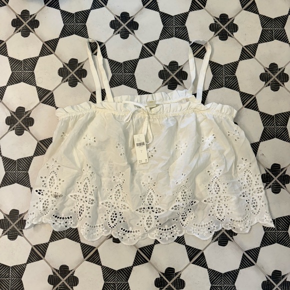 NWT Anthropologie Maeve eyelet babydoll tank - Picture 3 of 3